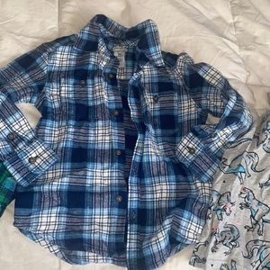 Boys clothing lot size 3T except tank top 4T flannels plaid button down